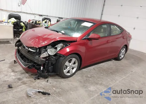 2013 Hyundai Elantra Gls z USA, uszkodzony, nr VIN 5NPDH4AE2DH326211